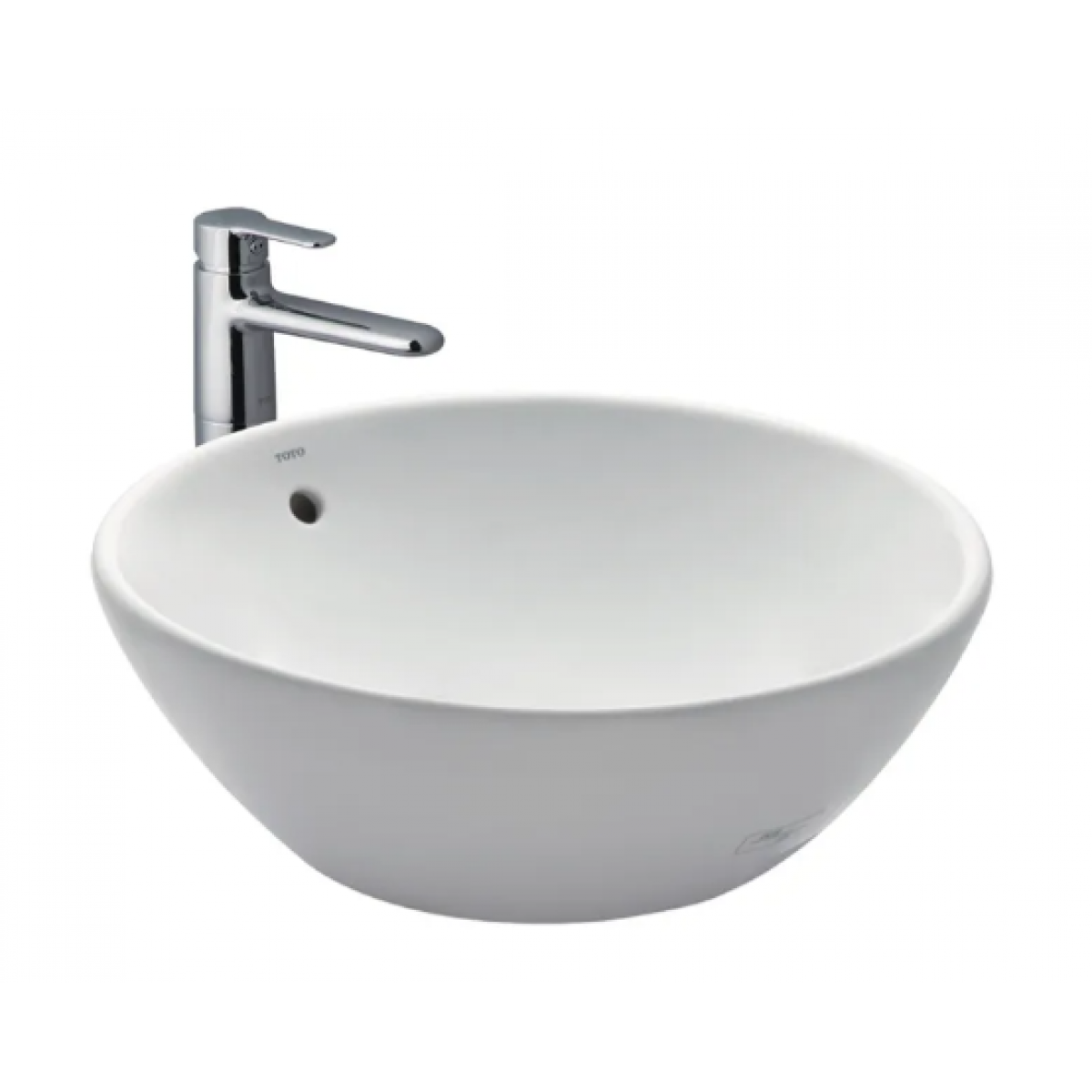 TOTO L523SE 檯上式浴室洗手盆 - 玻璃瓷材質，尺寸430x430x160mm